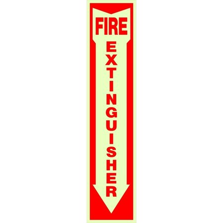 HILLMAN English White Fire Extinguisher Sign 18 in. H X 4 in. W, 10PK 840204